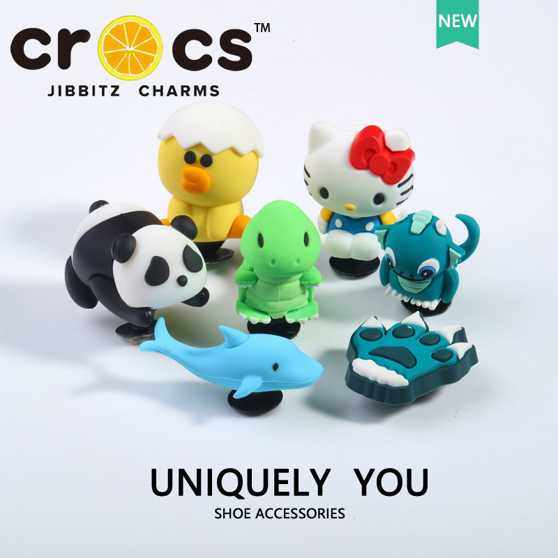 Jual 3d jibbitz crocs Cute Dolphin Dinosaur Cartoon KT Cat Shoes