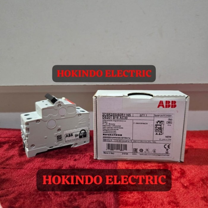 Jual RCBO ABB DS201 B16 / RCBO ABB DS201 2P 16A 30MA / RCBO ABB 1P+N ...