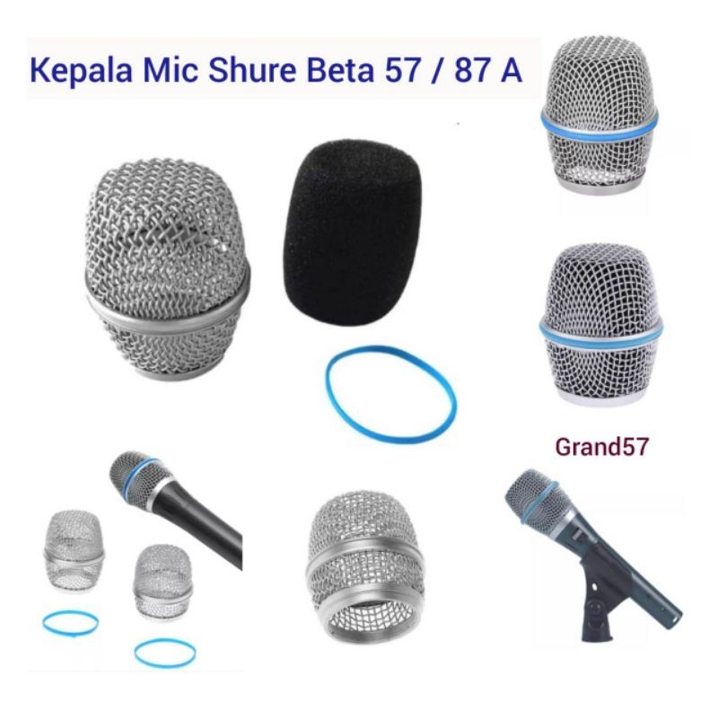 Jual Kepala Microphone Mic Shure Beta 57A 87A Beta 57 87 A Grill Mic