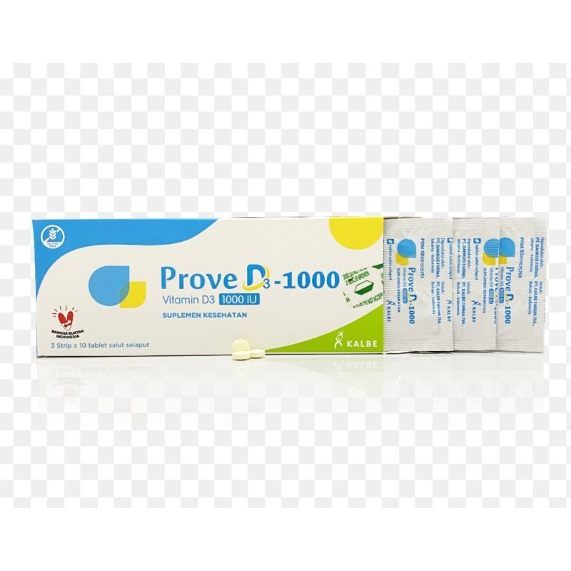 Jual PROVEE D3 1000 IU 1 STRIP ISI 10 TABLET (DENGAN KEMASAN BARU ...