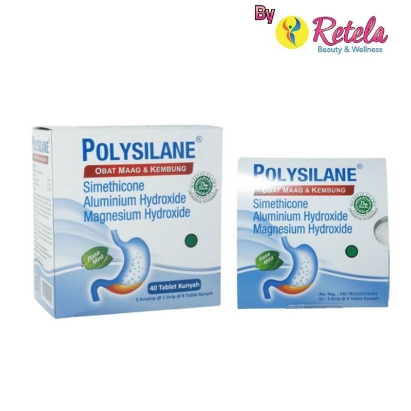 Jual Polysilane 8 Tablet Kunyah / Maag / Lambung | Shopee Indonesia