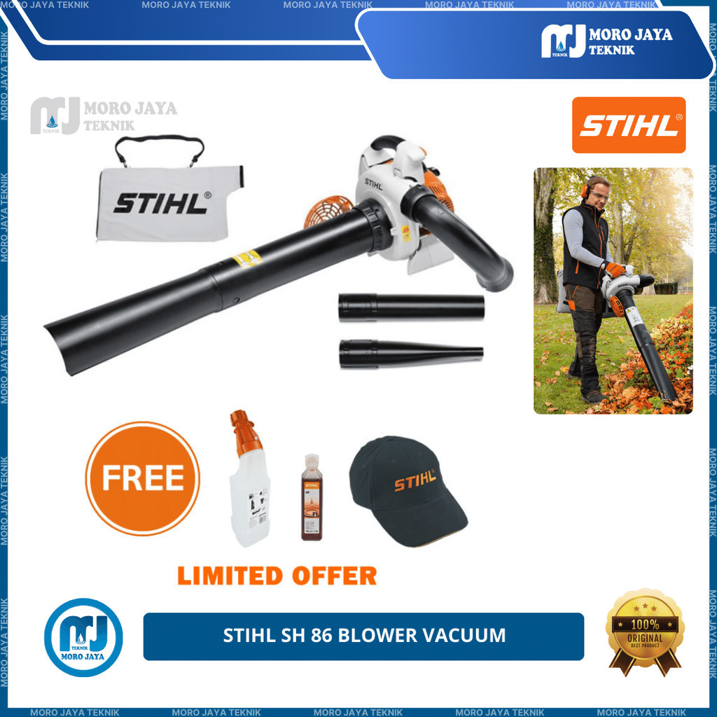 Jual Mesin Vacuum Shredder Stihl SH 86 Blower Vacuum Penyedot Daun ...