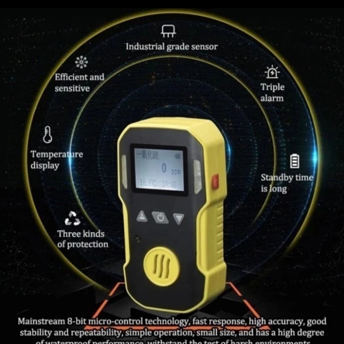 Jual Bosean SO2 Gas Detector SO2 Sulfur Dioxide Gas Analyzer Alrm ...