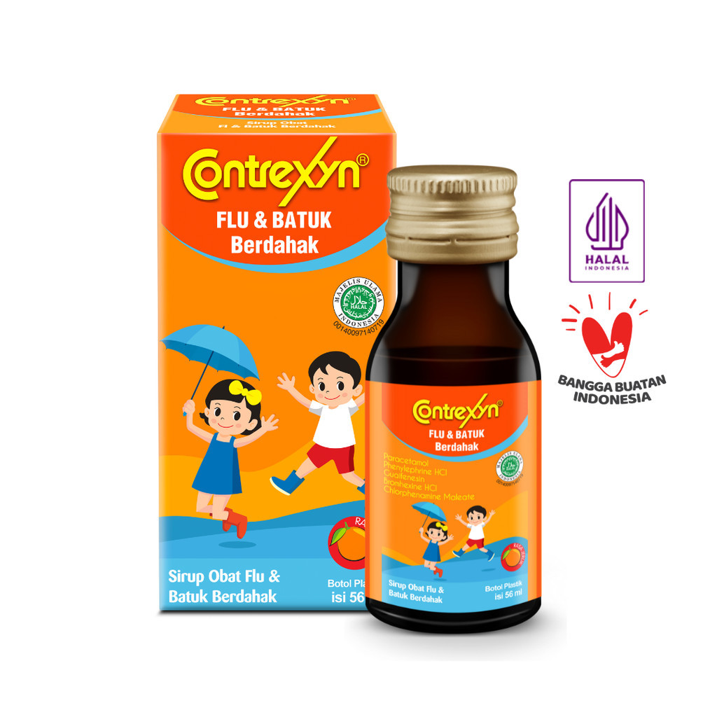 Jual Contrexyn Flu dan Batuk Berdahak Sirup 56ML Kemasan Botol X 3Pcs ...