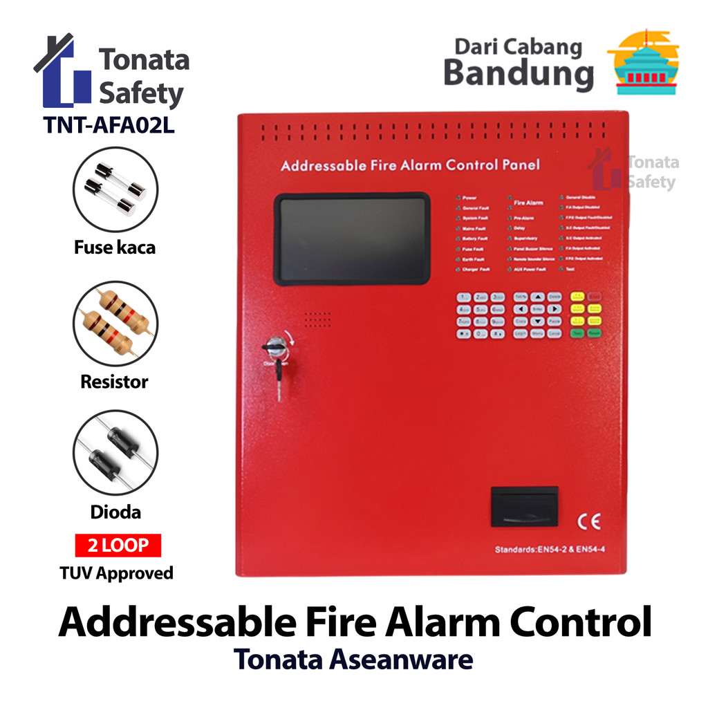 Jual Fire Alarm Control Panel Full Addressable 2 Loop Tonata / MCFA ...