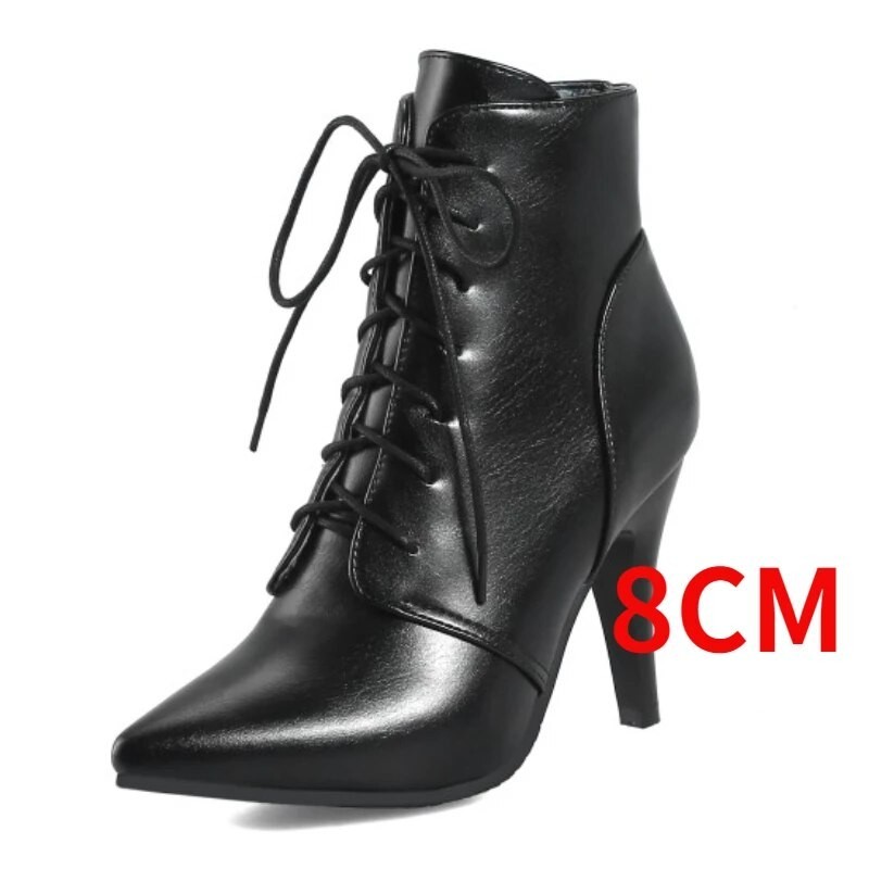 Big Size Shoes 54 52 50 48 45 43 2023 Autumn New Fashion Lace-up Ankle  Boots for Women Chunky Heel Men Boats Customized Products - Main Image