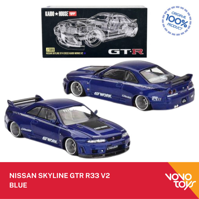 Jual MiniGT Kaido Nissan Skyline GT-R R33 V2 Blue | Shopee Indonesia