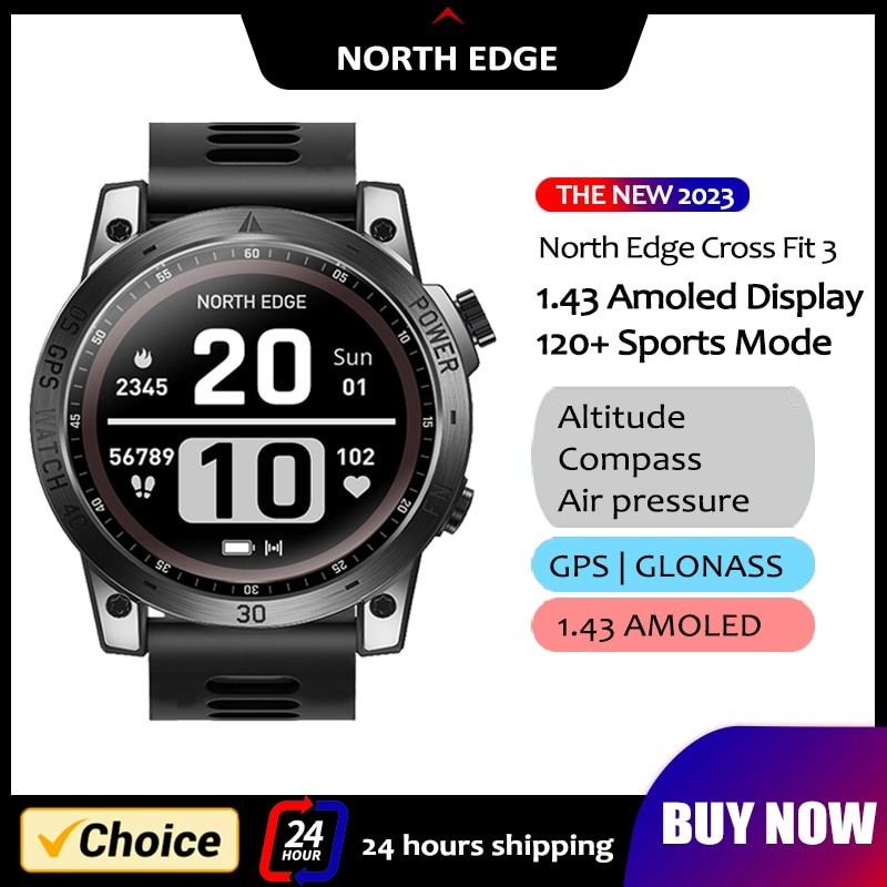 Jual Jam Tangan Pria NORTH EDGE 2023 New GPS Watches Men Sport Smart
