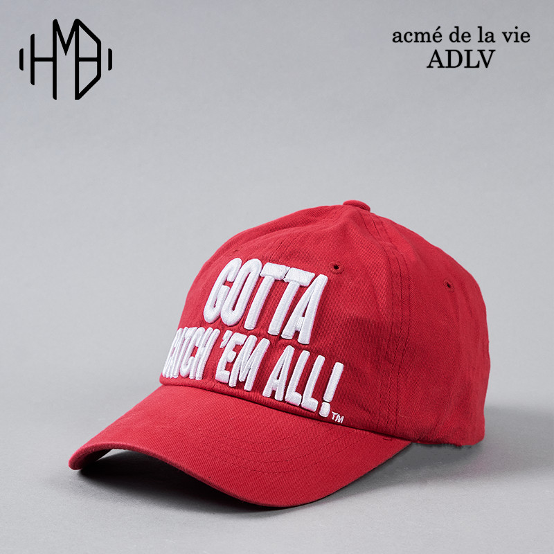 ★関税込★ACME DE LA VIE★Pokemon BIG GOTTA BALL CAP Jual ADLV Acme De La Vie Pokemon Big Gotta Ball Cap