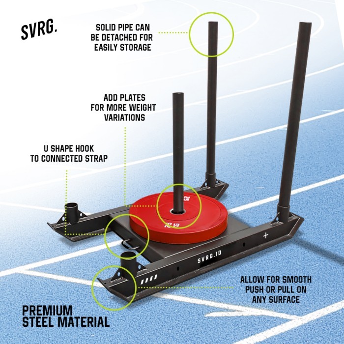 Jual SVRG Sled Gym Track & Gym Sled HYROX Training - Lintasan Turf Anti ...