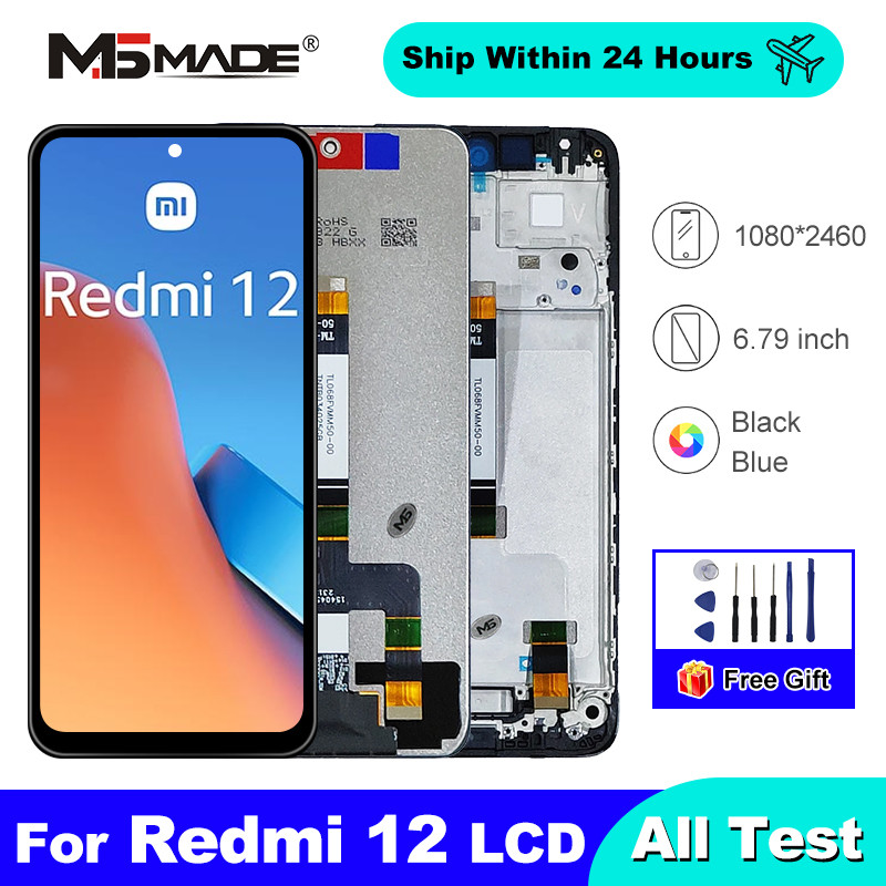 YHX-OU Display Für Xiaomi Redmi 12 - 6.79 Zoll LCD Touchscreen Mit Werkzeug & Schutzfolie