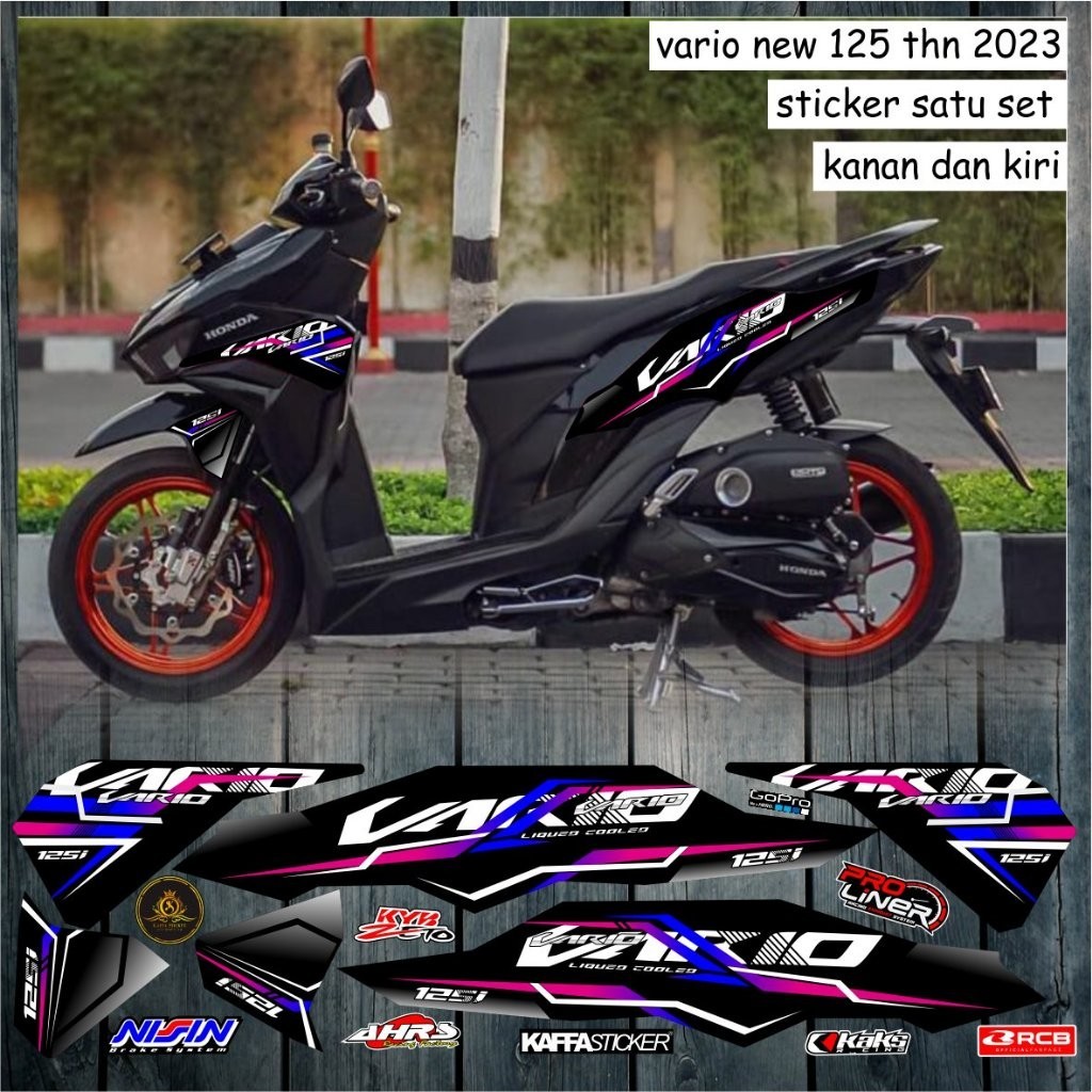 Jual COD/ Striping Stiker VARIO Terbaru 125 - Stiker VARIO New 125 List ...