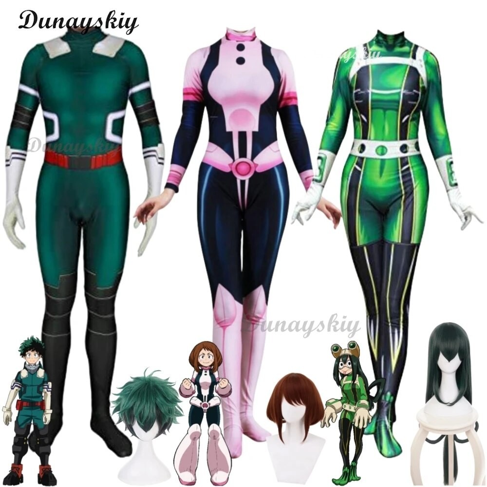 Jual PREORDER Anime Midoriya Izuku Deku Uraraka Ochaco Asui Tsuyu ...