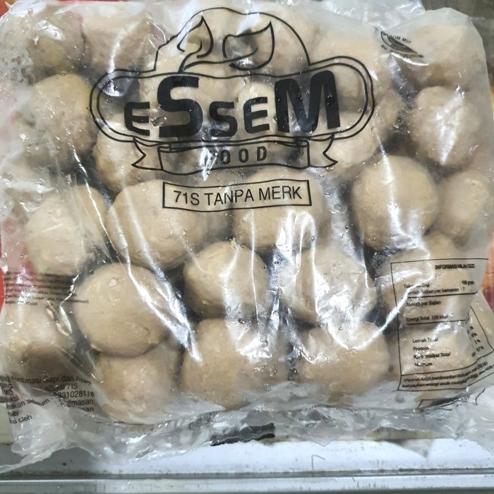 Jual Bakso Sapi Super Polos Essem Food Gm Shopee Indonesia