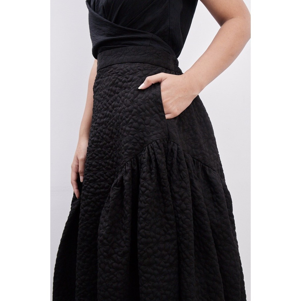 Jual PAFON Sikha Skirt - Black | Shopee Indonesia