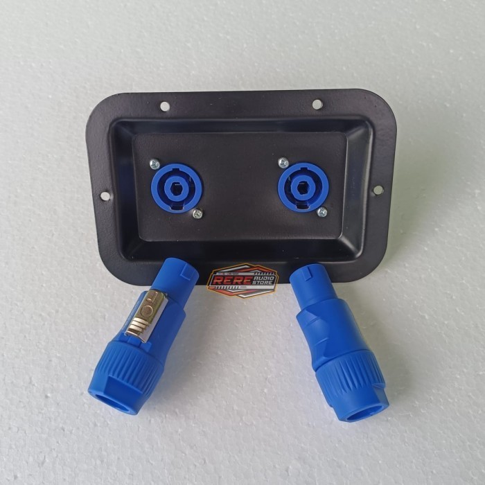 Jual Plat Speakon Panel Spikon Datar Terminal Speaker Lengkap