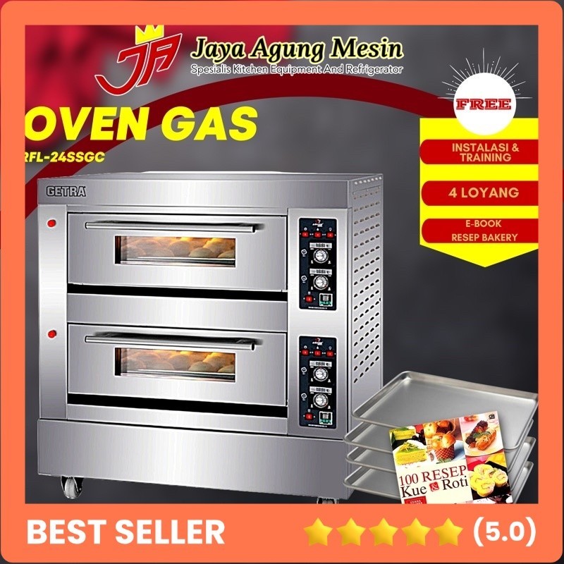 Jual Getra Gas Baking Oven Rfl Ssgc Deck Tray Free Loyang Oven Gas