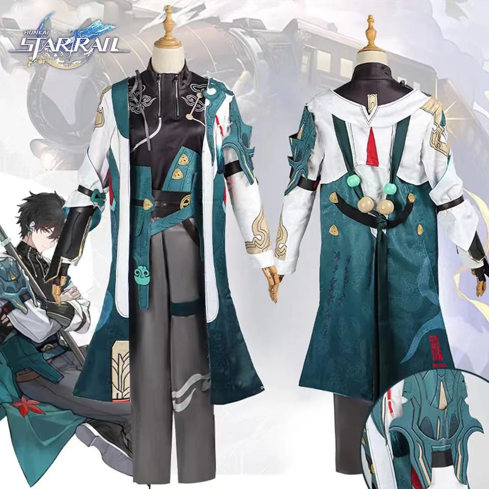 Game Dan Heng Costume Game Honkai Star Rail Cosplay Danheng Outfit Wig