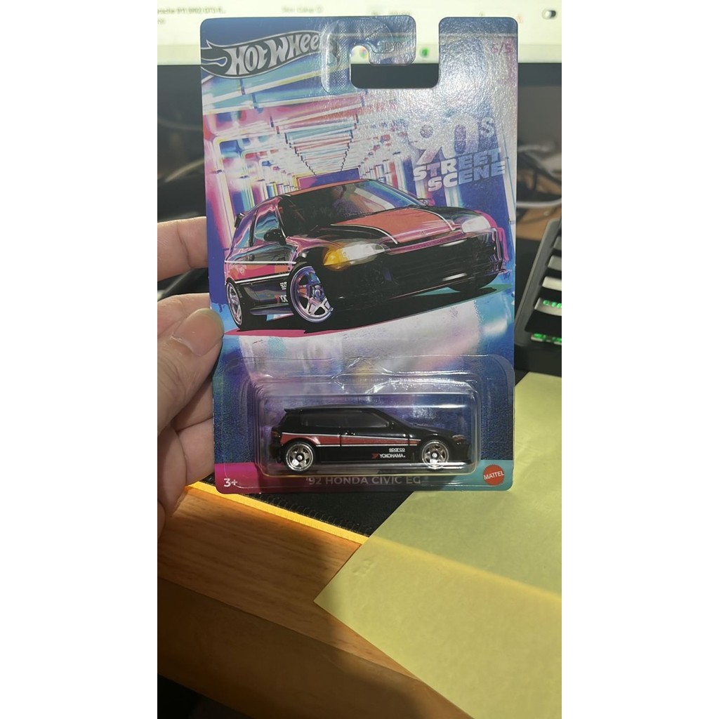 Hot Wheels 92 Honda Civic EC – Auto In Miniatura Scala 1/64, Serie Street Scene