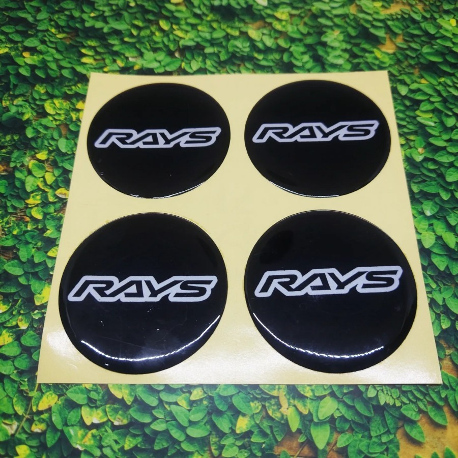 Jual Cutting Sticker Timbul RAYS untuk Dop Tutup Velg Racing Mobil 55mm ...