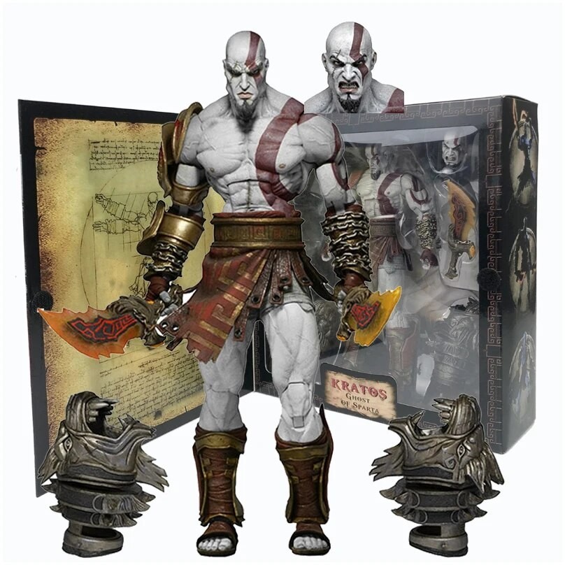 Figurine Kratos God Of War III – Statue PVC 20 Cm, Collection Personnage Mythique, Décoration Bureau Ou Cadeau Fan