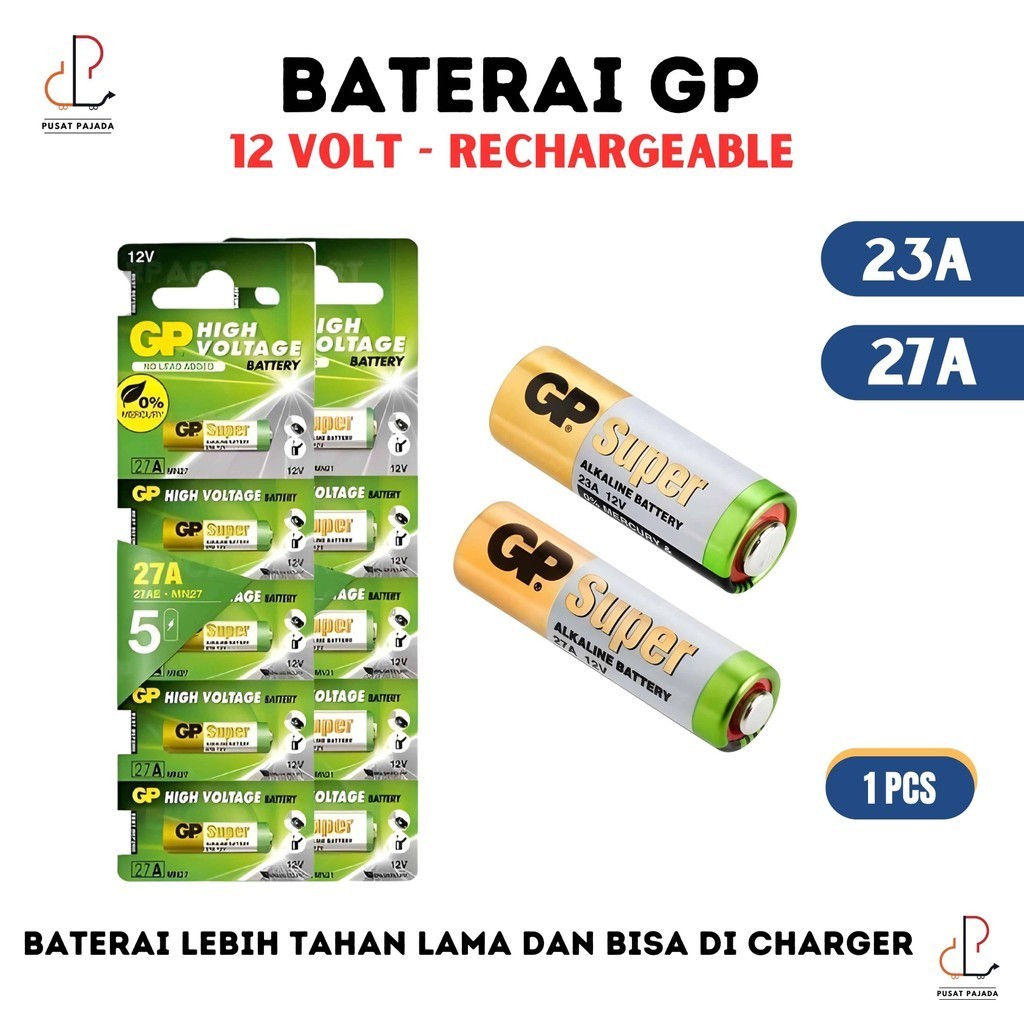 Jual Battery Baterai Batrei GP Super GP23A GP27A GP 23A GP 27A GP-23A ...