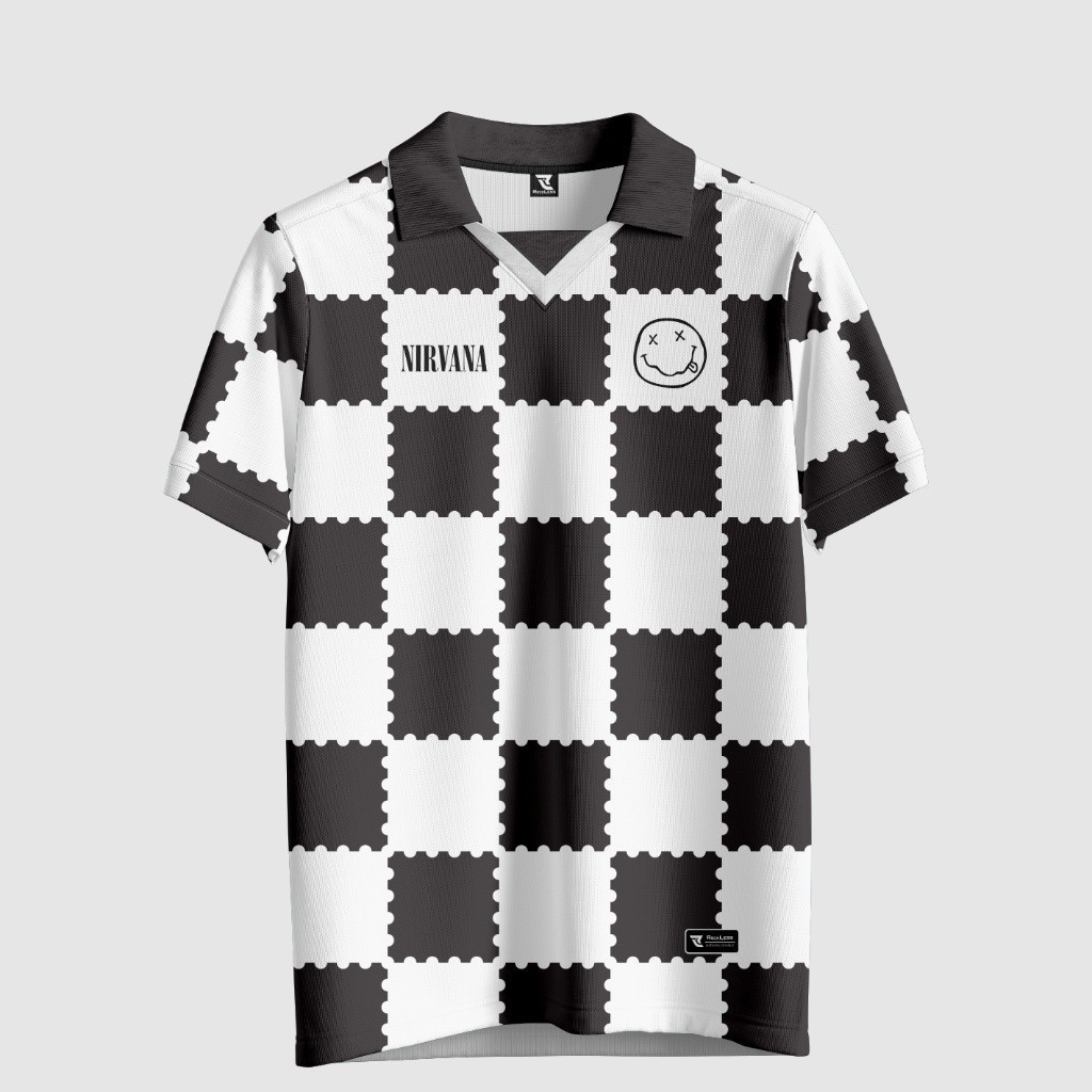 Jual BAJU JERSY Jersey NIRVANA // Jersey Band // Jersey Retro // Jersey Vintage // Baju Bola 