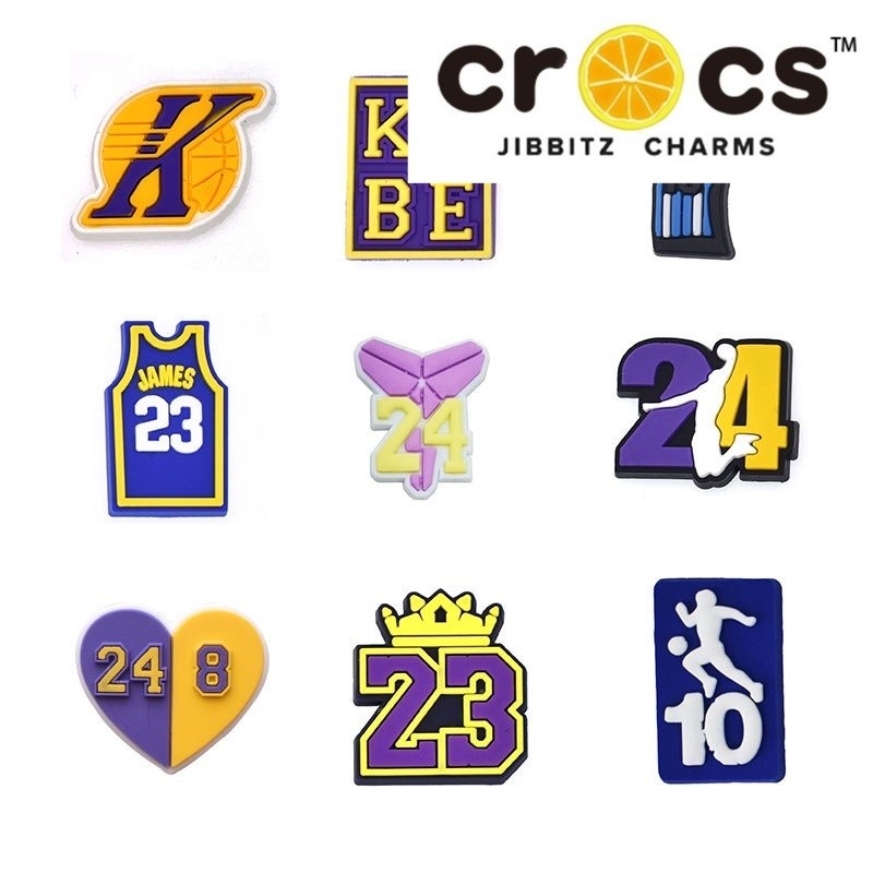Jual Crocs Jibbitz 408 Pin Sandal Kobe Basket Terbaru Hiasan Sendal