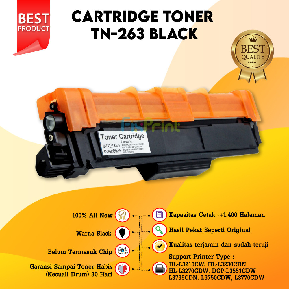 Jual Cartridge Toner Compatible TN-263 TN263 Printer Bro HL-L3210CW HL ...