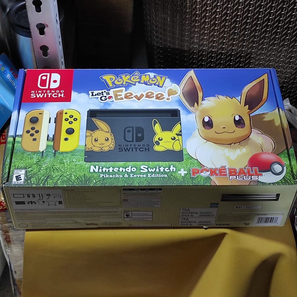 Jual KARDUS NYA SAJA NINTENDO SWITCH BUNDLE EVEE POKE BALL POKEMON ...
