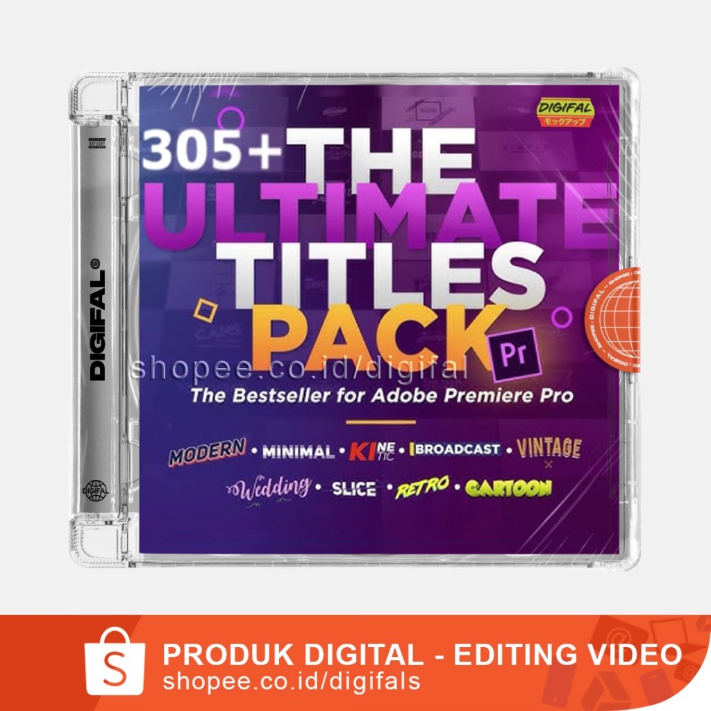 Jual The Ultimate Titles Pack 305+ items & 222+ items- Premiere Pro ...