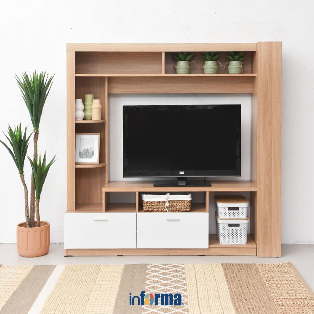 Jual Informa Colmar Lemari Tv Entertainment Center - Putih Oak ...