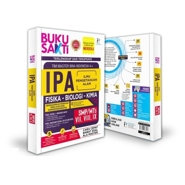 Jual Buku Sakti Bank Soal Ipa Fisika Biologi Kimia Smp Mts Kelas 7 8 9