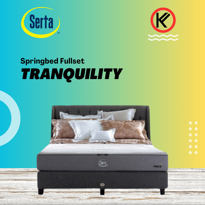 Jual Kasur Springbed Serta Springbed Tranquility Full set | Shopee ...
