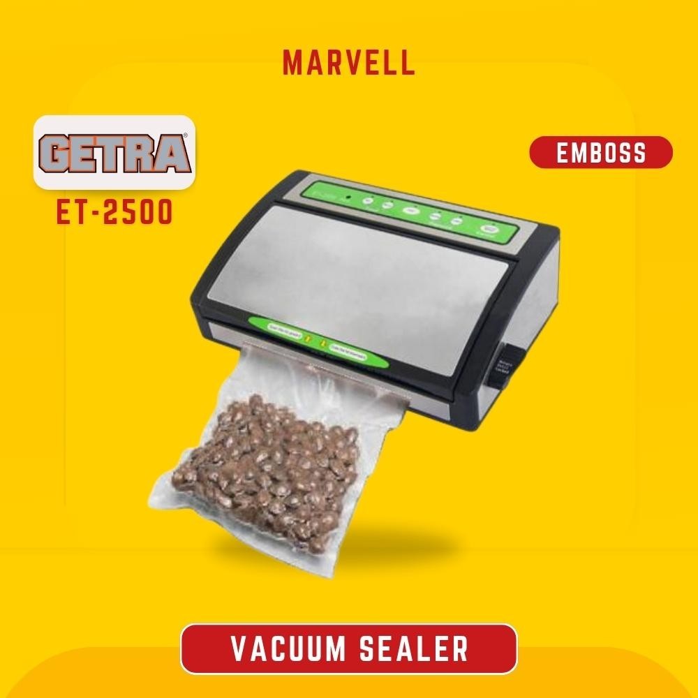 Jual Getra Et2500 Vacuum Sealer Plastik Emboss Semi Otomatis Original