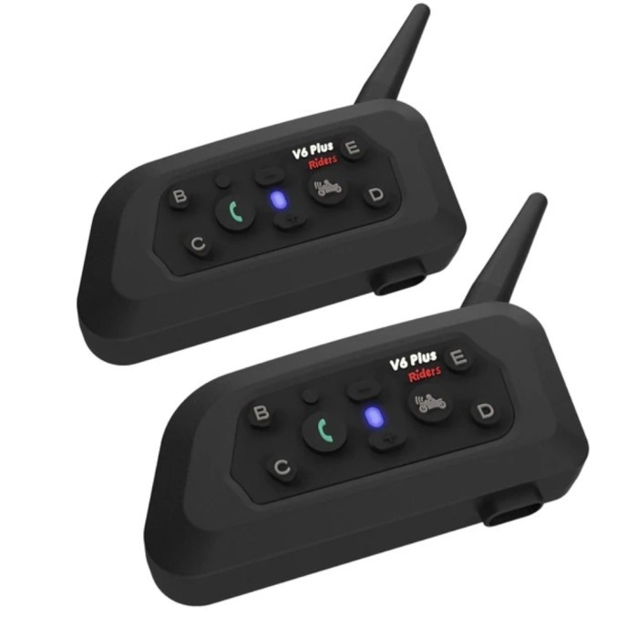 Jual intercom V6 Plus Not Ejeas, Dual Mic, type C. Fullset komplit ...