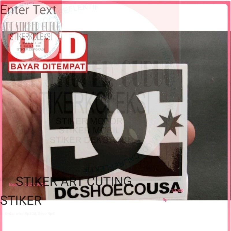 Jual Sticker DC shoecausa cutting#sticker cocok untuk aksesoris ...