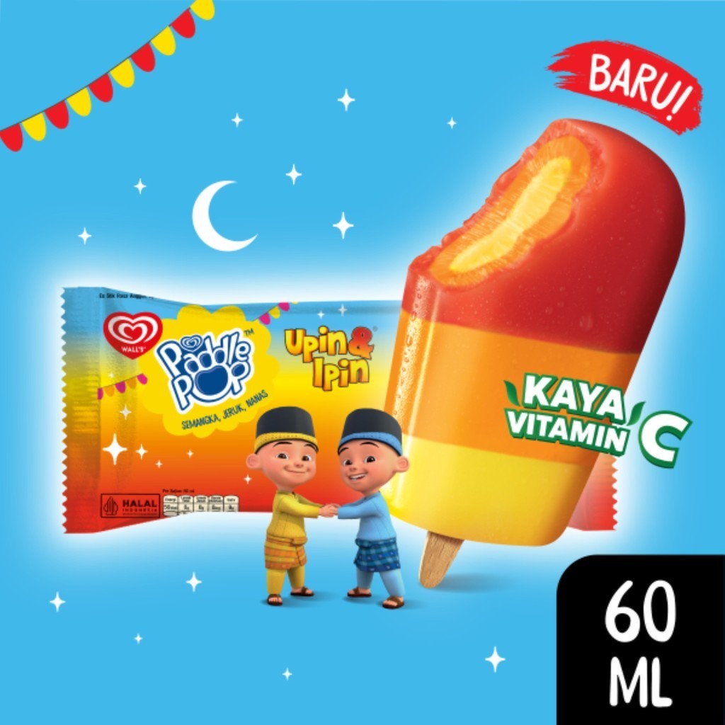 Jual Paddle Pop Upin Ipin - Es Krim / Ice Cream Wall's | Shopee Indonesia