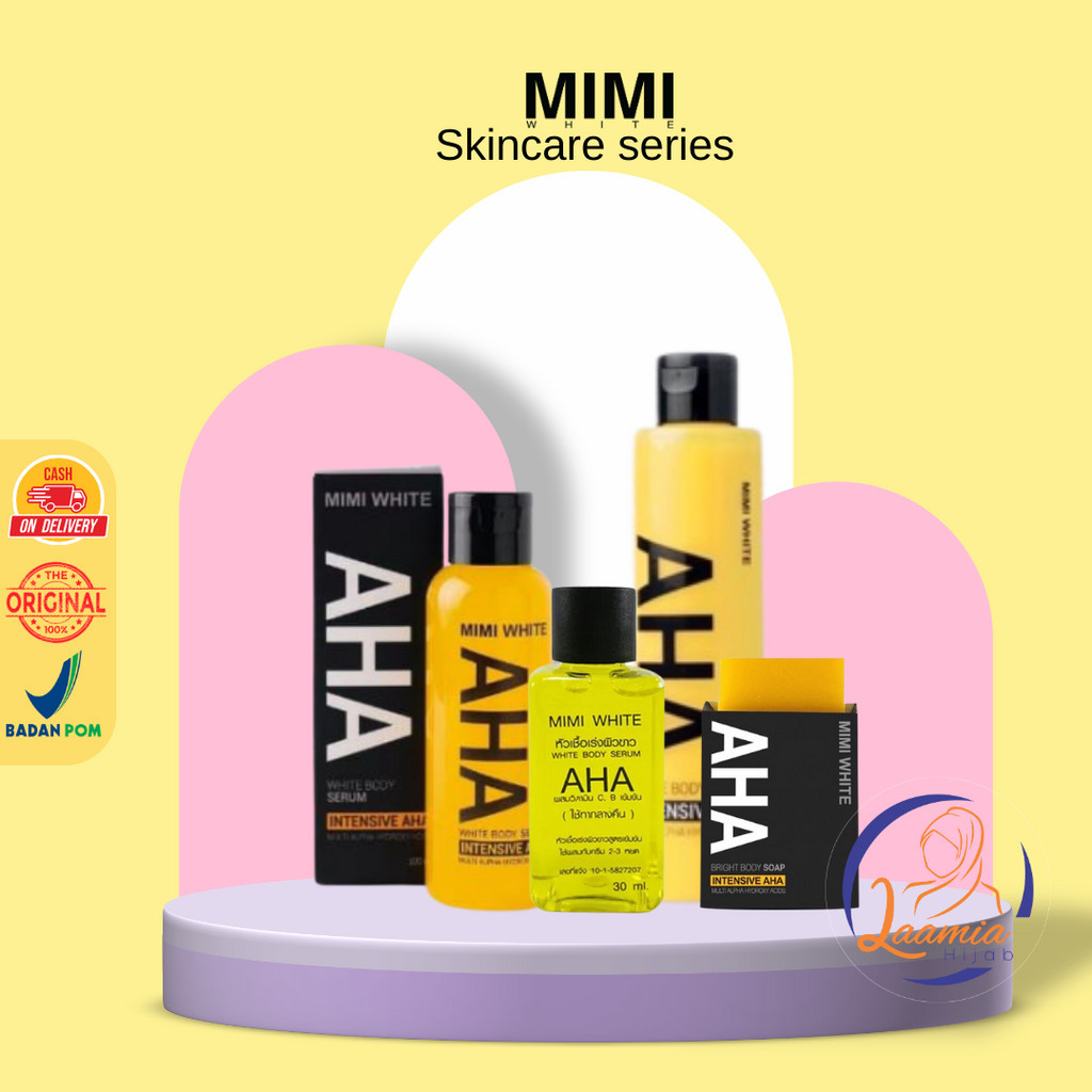 Jual Mimi White Aha Body Booster Serum Body Lotion Bar Soap Body Serum Brightening Shopee