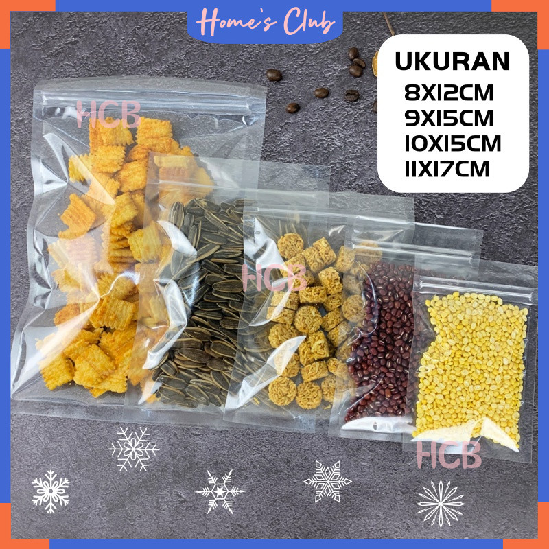 Jual HCB Plastik Klip Clear Flat Premium / Ziplock Kemasan Transparant ...