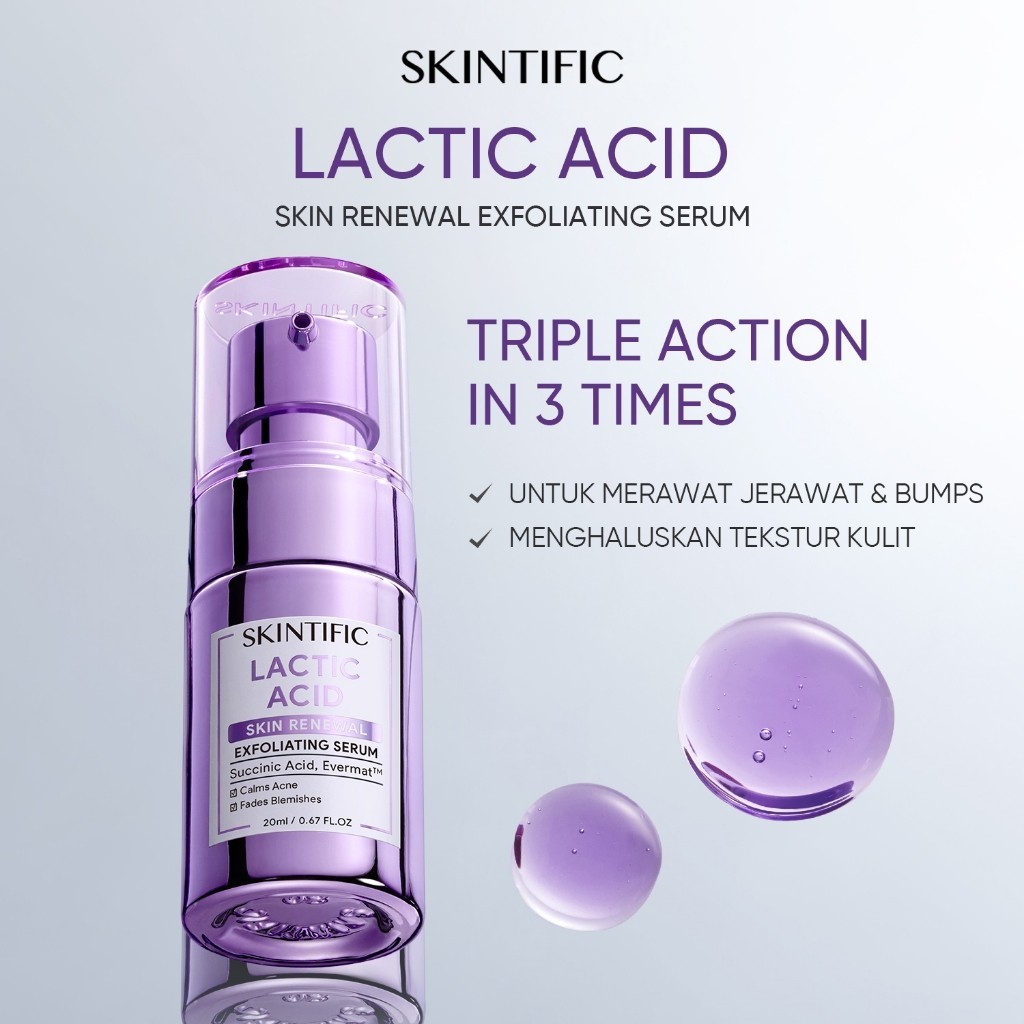 Jual [pre Order 20 Hari] Skintific Lactic Acid Skin Renewal Exfoliating