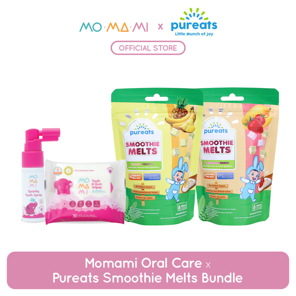 Jual Momami x Pureats Bundle - Oral Care + Pureats Smoothie Melts ...