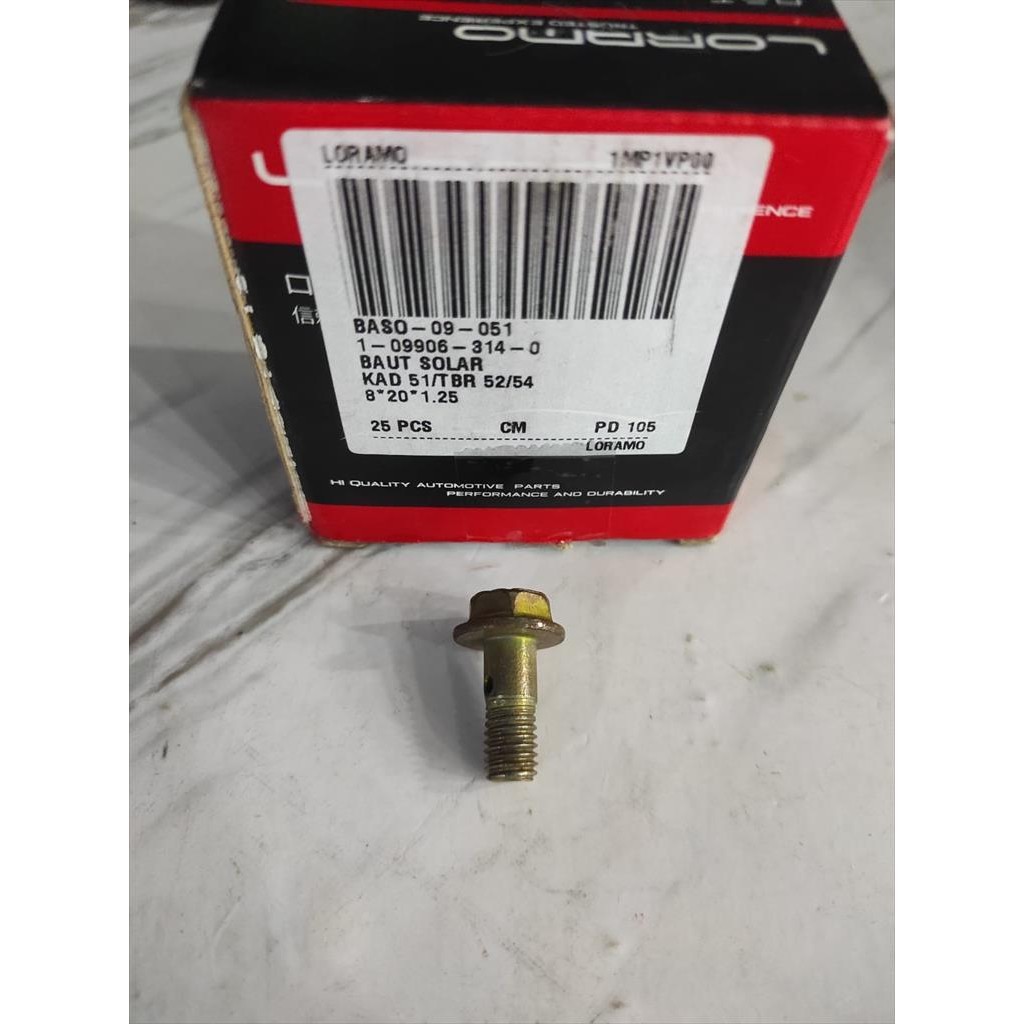 Jual Baut Solar Cacing Isuz KAD51 Panther Kunci 12 Loramo 1-09006-314 ...
