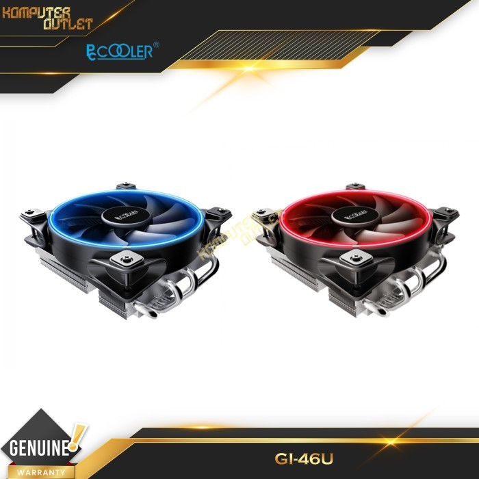 Jual PCCooler GI-46U Blue Red Single Fan | PC Cooler High Performance ...