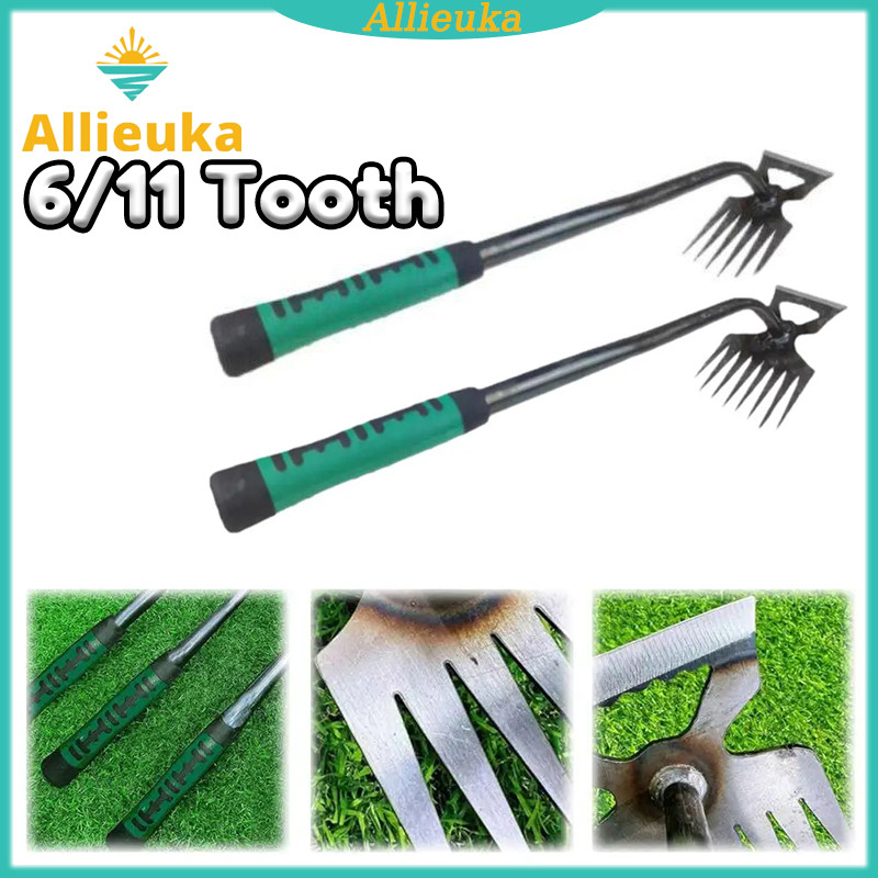 Jual Allieuka 6/11 Tooth Alat Pencabut Rumput Liar Weeding Garu Garden ...