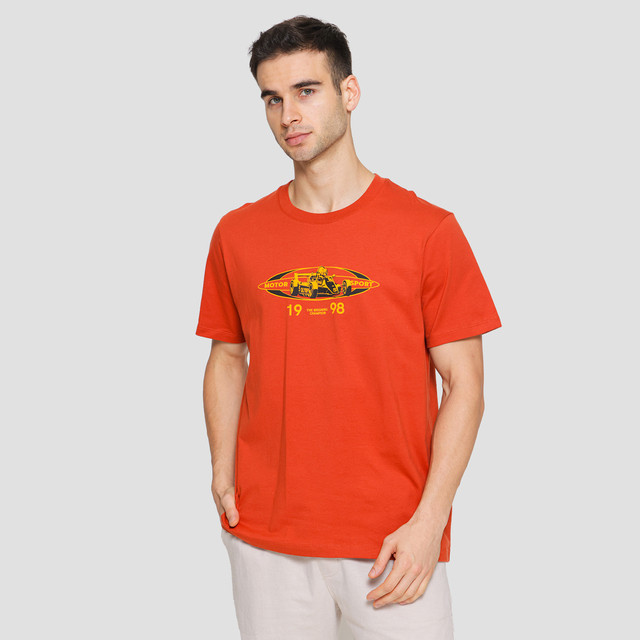 T Zone Print Hockey Kaos Lengan Pendek Pria main image 0