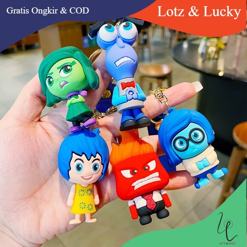 Jual 111. (GK-089) GANTUNGAN KUNCI INSIDE OUT / KEYCHAIN EMO / INSIDE ...