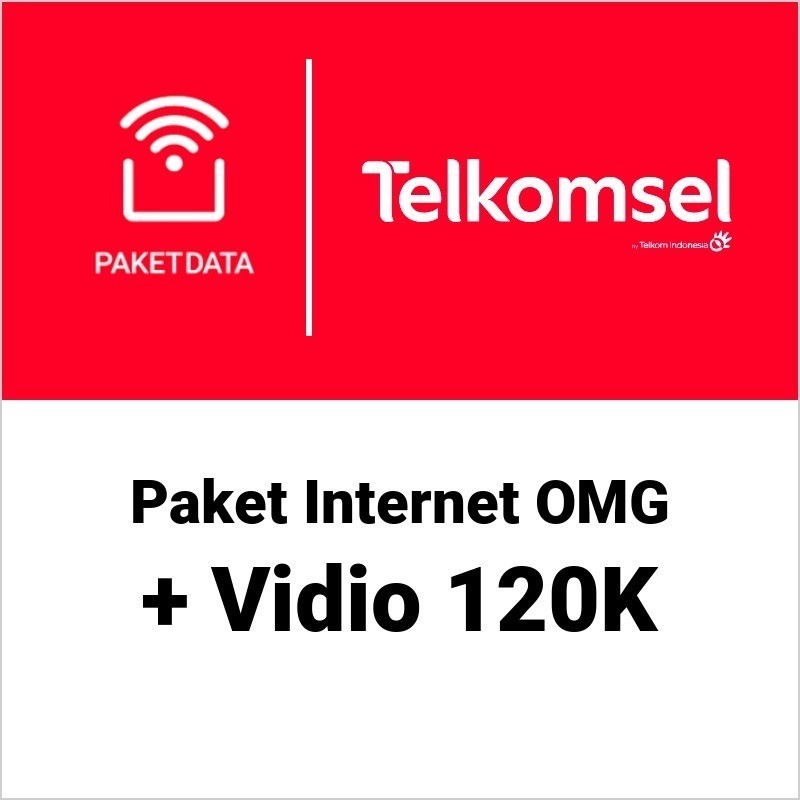 Jual Paket Internet Bulanan OMG + Vidio 120K Telkomsel | Shopee Indonesia