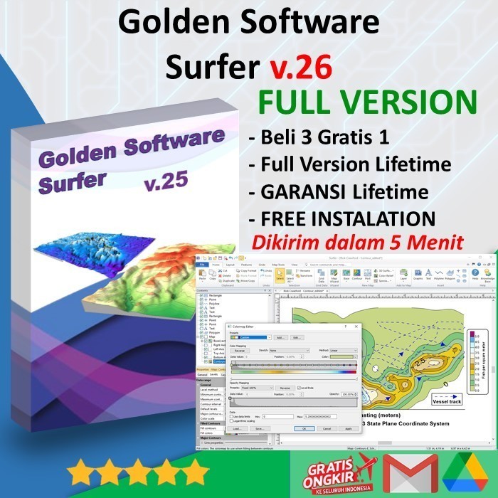Jual Golden Software Surfer.26.1.216 Wind 64 Full Version | Shopee ...