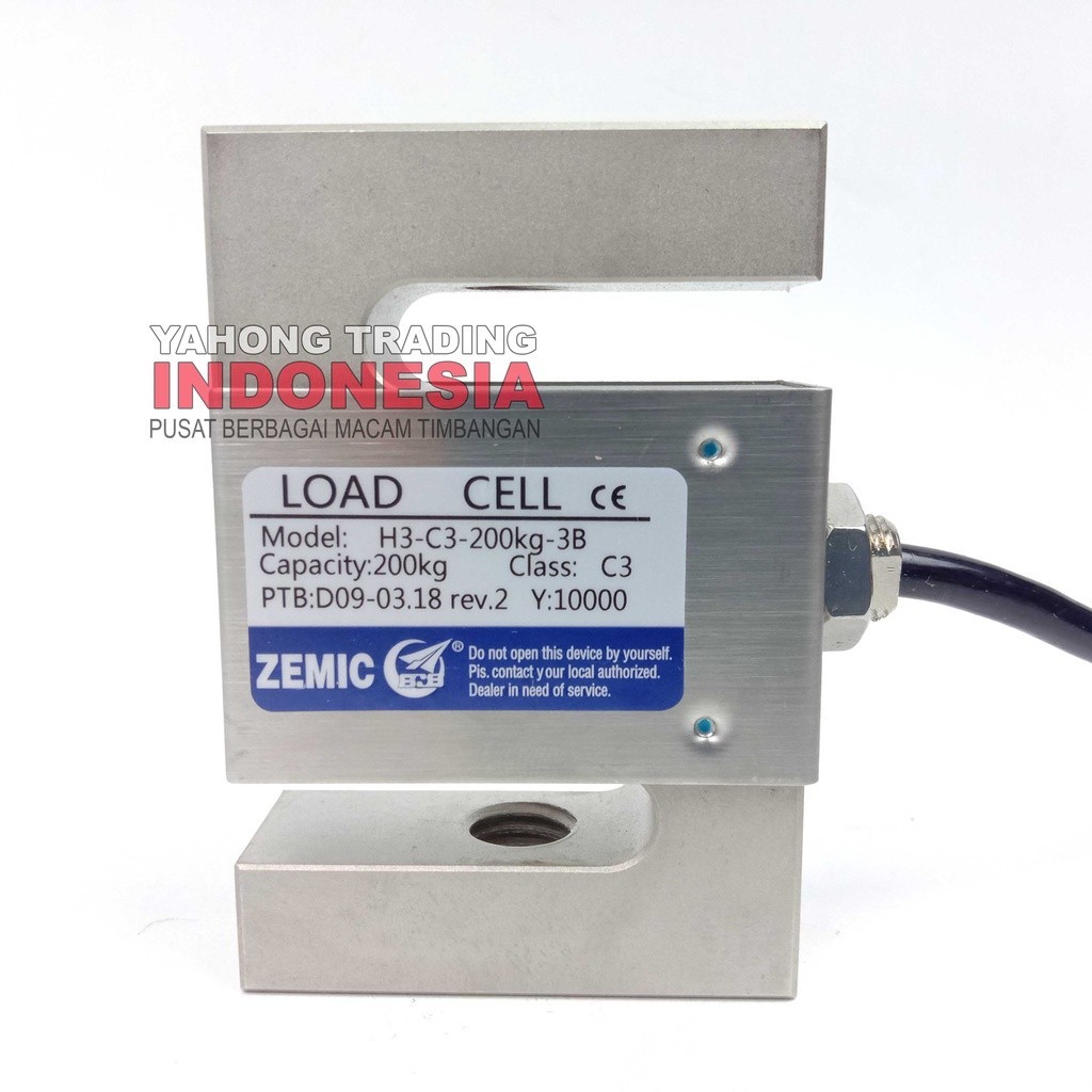 Jual Load Cell H3 C3 200kg Tipe S Loadcell Sensor Berat Timbangan ...